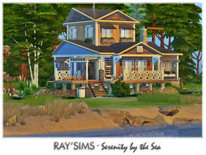 Sims 4 — Serenity by the Sea by Ray_Sims — This house fully furnished and decorated, without custom content. This house