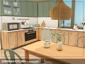 Sims 4 — Sheridan Kitchen (TSR only CC) by xogerardine — Modern, light kitchen! x