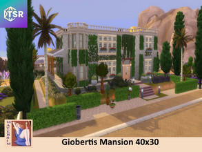 Sims 4 — ws Gioberti Mansion - No CC by watersim44 — Welcome to Gioberti Mansion. Entrance, Living, Dining, Kitchen,