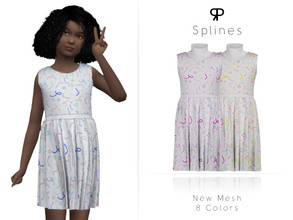Sims 4 — Splines by Praft — Praft - Splines - 8 Colors - New Mesh (All LODs) - All Texture Maps - HQ Compatible - Custom