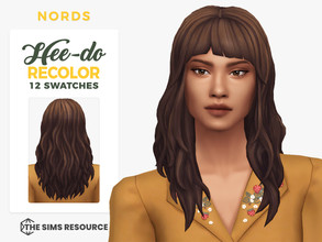 Sims 4 — Hee-Do Hair Recolor by Nords — A recolor of my Hee-Do Hair, it comes in 12 color add ons. I hope you like it.
