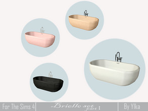 Sims 4 — [SJB] Brielle set part I - bath by Ylka by Ylka — Has 4 colors. You can see all the colors in the photo above.