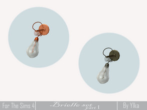 Sims 4 — [SJB] Brielle set part I - wall light by Ylka by Ylka — Has 2 colors. You can see all the colors in the photo