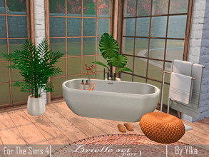 Sims 4 — Brielle set part I by Ylka — This is a great set for your bathroom. This set includes: 1) Bath - has 4 colors 2)