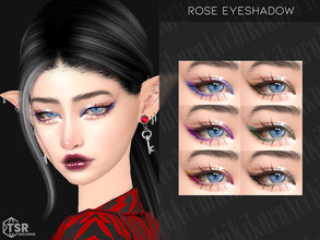 Sims 4 — Rose Eyeshadow by Kikuruacchi — - It is suitable for Female and Male. ( Teen to Elder ) - 6 swatches - HQ