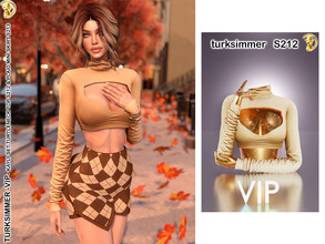 Sims 4 — [PATREON] (Early Access) Kayly Turtleneck Top S212 by turksimmer — 8 Swatches Compatible with HQ mod Works with