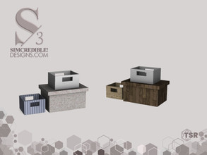 Sims 3 — Natural Camouflage Boxes by SIMcredible! — SIMcredibledesigns.com - These boxes are out of their tile so, you