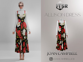 Sims 4 — Allison Dress by Joan_Campbell_Beauty_ — 8 swatches Custom thumbnail Original mesh Hq compatible