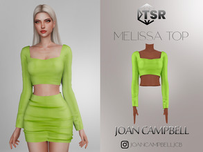 Sims 4 — Melissa Top by Joan_Campbell_Beauty_ — 10 swatches Custom thumbnail Original mesh Hq compatible