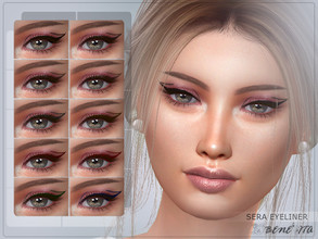 Sims 4 — Sera Eyeliner [HQ] by Benevita — Sera Eyeliner Makeup Category HQ Mod Compatible 10 Swatches For Female I hope