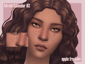 Sims 4 — Advent Calendar Day #2 - Apple Freckles by Sagittariah — base game compatible 4 swatches properly tagged enabled