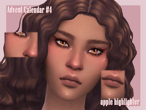 Sims 4 — Advent Calendar Day #4 - Apple Highlighter by Sagittariah — base game compatible 3 swatches properly tagged