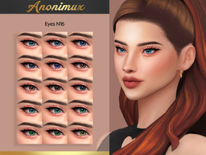 Sims 4 — Eyes N16 by Anonimux_Simmer — - 15 Swatches - Male/Female - All ages - Face paint category - BGC - HQ - Thanks