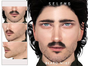 Sims 4 — Beard N107 by Seleng — HQ compatible beard with 21 colours, available for Teen to Elder.
