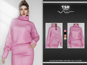 Sims 4 — ROLL SET-266 (JUMPER) BD794 by busra-tr — 10 colors Adult-Elder-Teen-Young Adult For Female Custom thumbnail