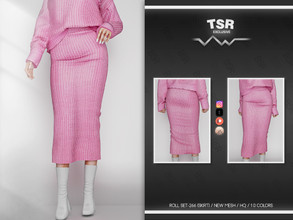 Sims 4 — ROLL SET-266 (SKIRT) BD795 by busra-tr — 10 colors Adult-Elder-Teen-Young Adult For Female Custom thumbnail