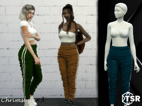 Sims 4 — Athletic Pants by chrimsimy — A pair of athletic pants with stripes on the sides in many colors! Hope you like