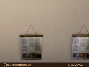 Sims 4 — Cozy afternoon set wall decor 02 by siomisvault — Look like a calendar but it's more like a calendar haha no