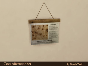 Sims 4 — Cozy afternoon set wall decor 03 by siomisvault — Alright alright you must be wondering Siomi if you don't know