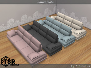 Sims 4 — Jamie Sofa by Mincsims — Basegame Compatible 4 swatches