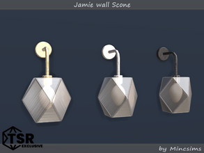 Sims 4 — Jamie wall Scone by Mincsims — Basegame Compatible 3 swatches