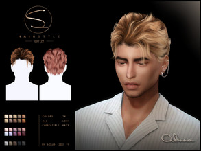 Sims 4 — Short male hairstyle Adrian(091122) by S-CLUB by S-Club — Short male hairstyle Adrian(091122) with 24 swatches,