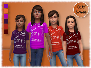 Sims 4 — All I want for Christmas CRPS Polo Girls by Stephanie_Mey1991 — CRPS - All I want for Christmas is CURE. Polo