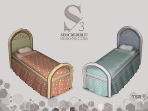 Sims 3 — Colors of Joy Single Bed by SIMcredible! — SIMcredibledesigns.com