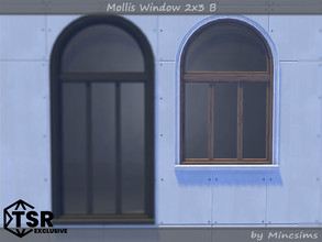 Sims 4 — Mollis Window 2x3 B by Mincsims — Basegame Compatible 8 swatches for Short Wall