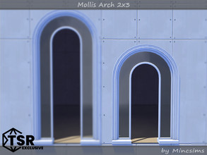 Sims 4 — Mollis Arch 2x3 by Mincsims — Basegame Compatible 8 swatches for Short Wall
