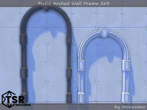 Sims 4 — Mollis Arched Wall Frame 2x3 by Mincsims — Basegame Compatible 2 swatches for Short Wall If you want to place