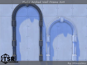 Sims 4 — Mollis Arched Wall Frame 2x4 by Mincsims — Basegame Compatible 2 swatches for Medium Wall If you want to place
