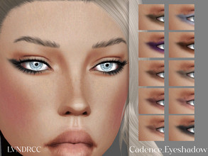 Sims 4 — Cadence_Eyeshadow by LVNDRCC — Matte, neutral, soft eyeshadow in natural shades of brown, beige. purple and gray