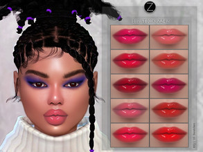 Sims 4 — LIPSTICK Z242 by ZENX — -Base Game -All Age -For Female -10 colors -Works with all of skins -Compatible with HQ