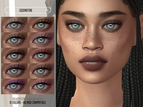 Sims 4 — IMF Felicity Eyeshadow N.282 by IzzieMcFire — Felicity Eyeshadow N.282 contains 12 colors in hq texture.