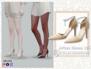 Sims 4 — Heels with jewels / 125 by Arltos — 15 colors. HQ compatible.