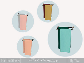 Sims 4 — [SJB] Brielle set part II - bath towels by Ylka by Ylka — Has 4 colors. You can see all the colors in the photo