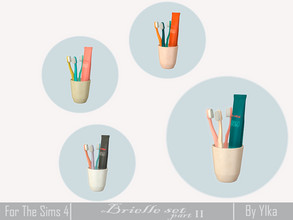 Sims 4 — [SJB] Brielle set part II - toothbrushes and toothpaste by Ylka by Ylka — Has 4 colors. You can see all the