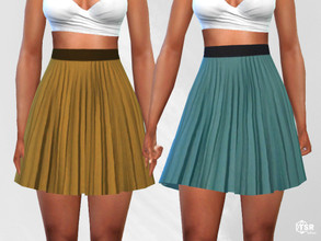 Sims 4 — Trendy Double Colour Casual Skirts by saliwa — Trendy Double Colour Casual Skirts 4 swatches