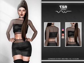 Sims 4 — CLOTHES SET-271 (TOP) BD804 by busra-tr — 10 colors Adult-Elder-Teen-Young Adult For Female Custom thumbnail