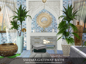 Sims 4 — Sahara Gateway-Bath by dasie22 — Sahara Gateway-Bath is a Moroccan-style room. Please, use code