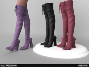 Sims 4 — 969- High Heel Boots by ShakeProductions — Shoes/High Heels-Boots HQ Compatible New Mesh All LODs 30 Colors