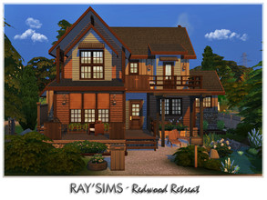 Sims 4 — Redwood Retreat by Ray_Sims — This house fully furnished and decorated, without custom content. This house has 3