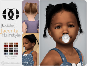 Sims 4 — Jacenta Hairstyle [Toddler] by DarkNighTt — Jacenta Hairstyle is a updo, stylish, braided, medium hairstyle for
