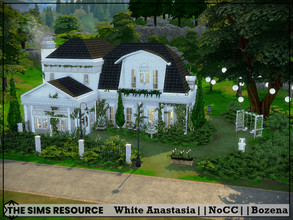 Sims 4 — White Anastasia by Bozena — The house is located in the Windenburg . Have fun Lot: 40 x 30 Value: $ 136 595 Lot