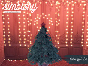 Sims 4 — Festive Lights Set by simbishy — A set of festive lights that can be paired with Christmas Extravangaza Set 1, 2