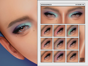 Sims 4 — Eyeshadow | N135 by cosimetic — - Female - 10 Swatches. - 10 Custom thumbnail. - You can find it in the makeup