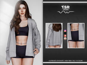 Sims 4 — CLOTHES SET-274 (SHORT) BD811 by busra-tr — 10 colors Adult-Elder-Teen-Young Adult For Female Custom thumbnail