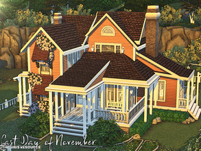 Sims 4 — Last Day of November | noCC by simZmora — Warm family home with two bedrooms. One bedroom also function as a