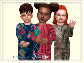 Sims 4 — Shirt Rhombus  by bukovka — Shirt for toddlers of both sexes: boys and girls. Installed standalone, suitable for